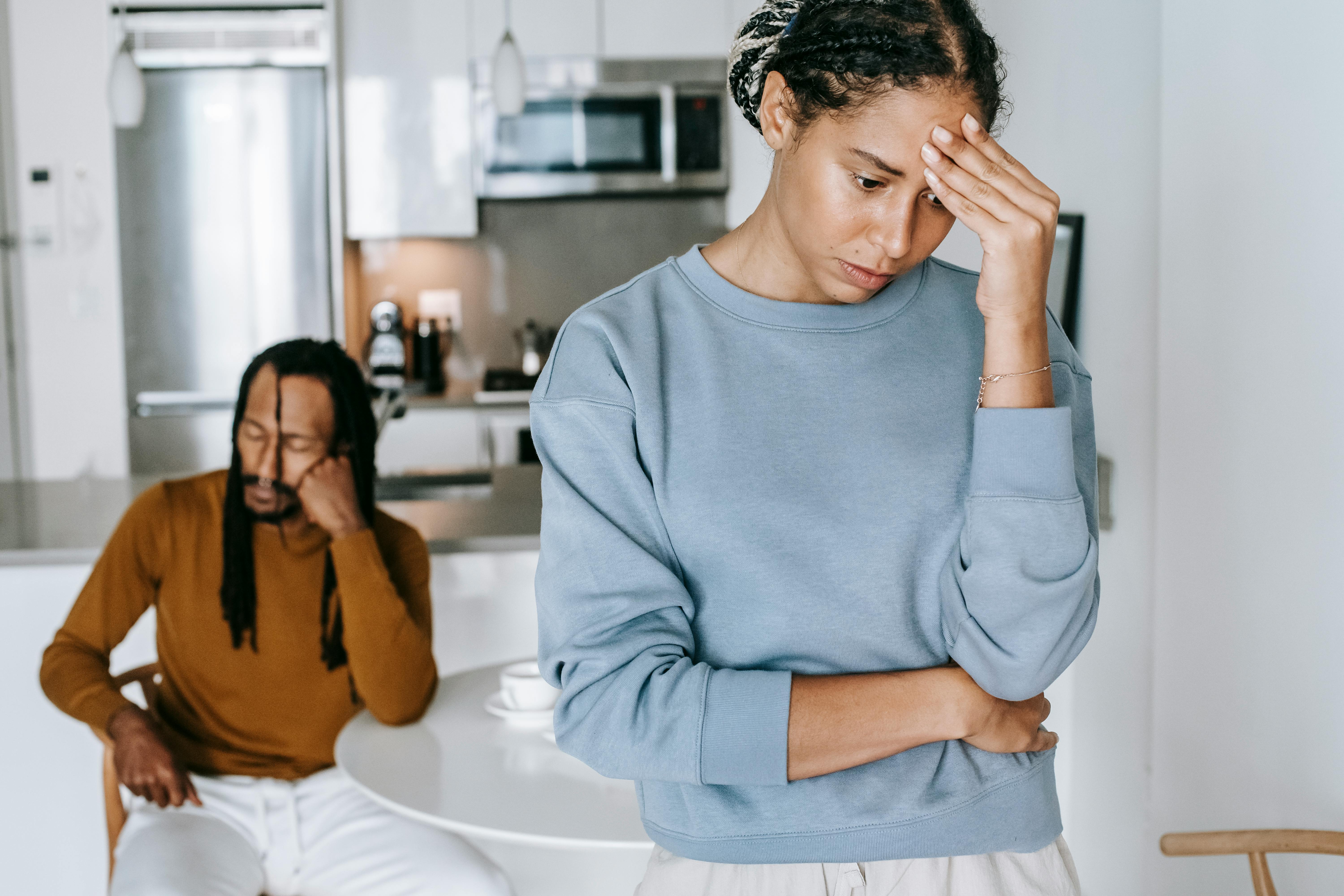 A therapist actively listening to a couple, showing the transformation from conflict to understanding